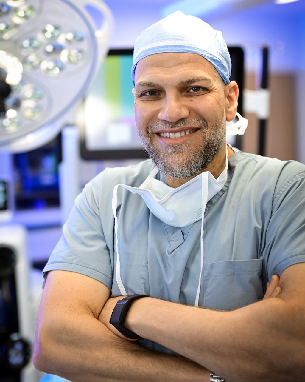 Surgeons Dr. Mohamed Shama and Dr. Emad Kandil at East Jefferson Hospital.